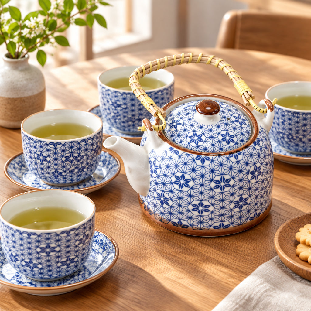 Herbal Teapot Set - Blue Star-0