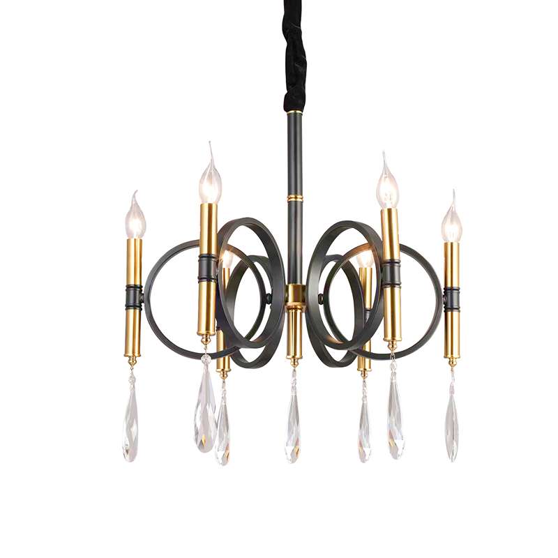 Chandeliers 6 Lights Kitchen Island Candle Gold Light Fixture ~4618-3