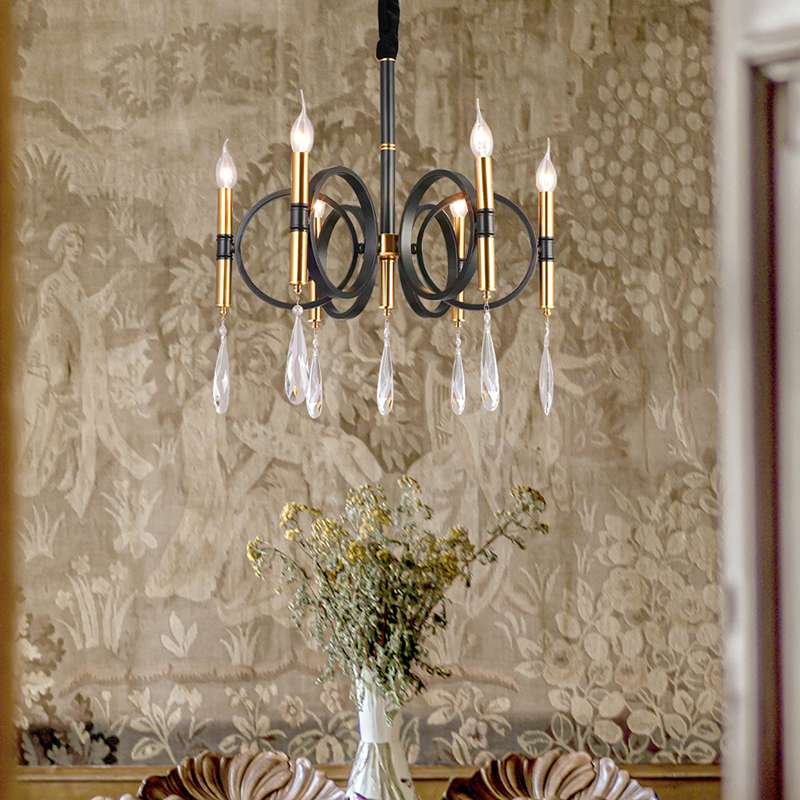 Chandeliers 6 Lights Kitchen Island Candle Gold Light Fixture ~4618-2
