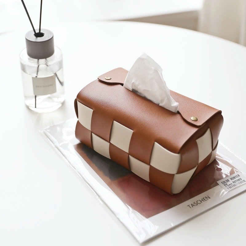 PU Leather Tissue Box Cover-3