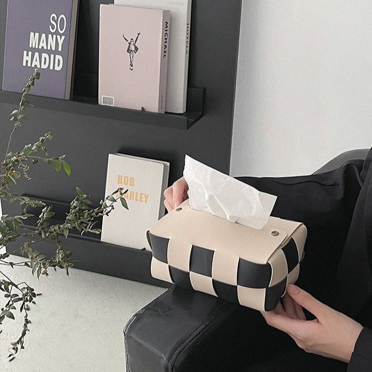 PU Leather Tissue Box Cover-5