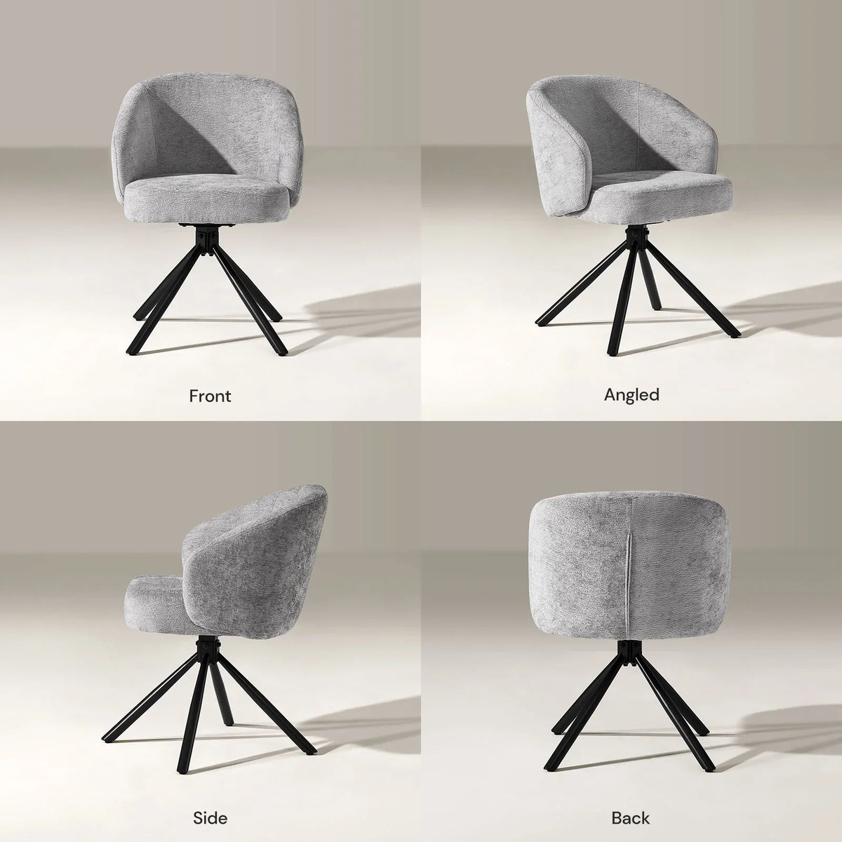 Cleo Grey Swivel Desk Chair-4