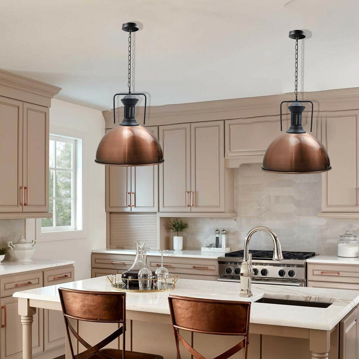 Modern Fashion Industrial Metal Shade Loft Cafe Pendant Light FREE bulb Ceiling Lamp New~2255-0