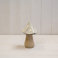 Beige Mottle Ceramic Mushroom Decoration-1
