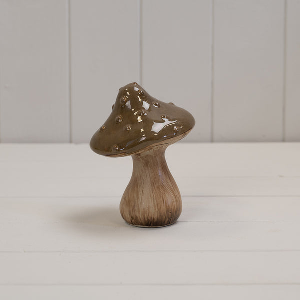 Brown Ceramic Mushroom-1