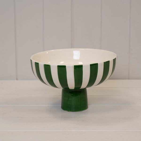 Green and White Ceramic Bowl Decor.-1