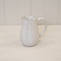 Natural Ceramic Jug with Petal Shape design Small-1