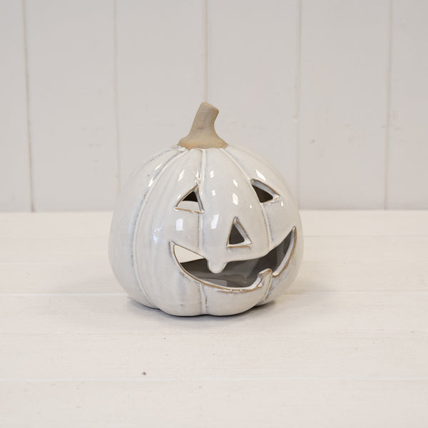 Stone glazed ceramic Pumpkin Tealight-1