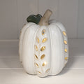 LED Pumpkin with Open Leaf detail-2