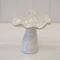 Stoneglazed Speckled Ceramic Mushroom Ornament-1