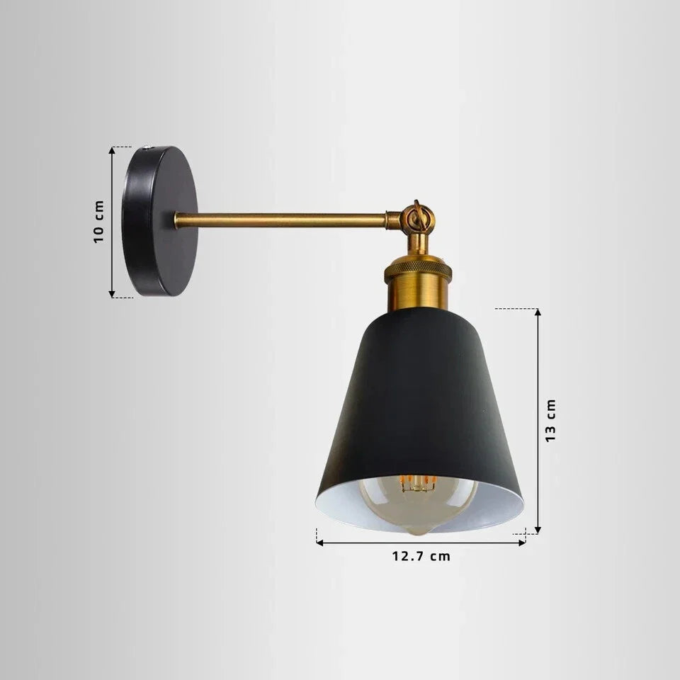 Industrial  Metal Wall Mounted Wall lamp Fitting E27 Wall Lighting Fixture ~6212-4