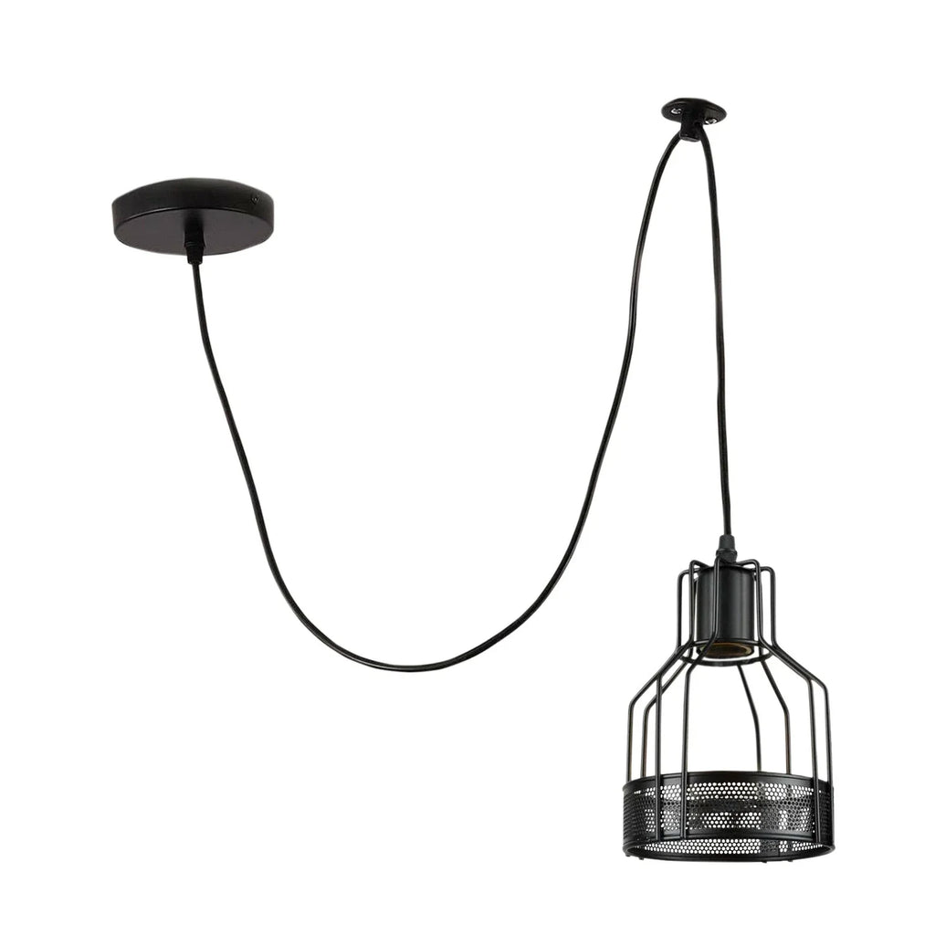 Industrial Spider Pendant Light Adjustable Multi Arm E27 Cage~6139-5
