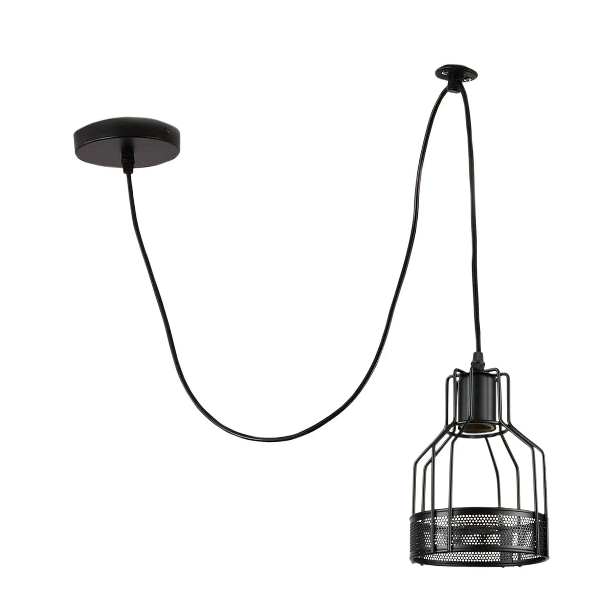Industrial Spider Pendant Light Adjustable Multi Arm E27 Cage~6139-5